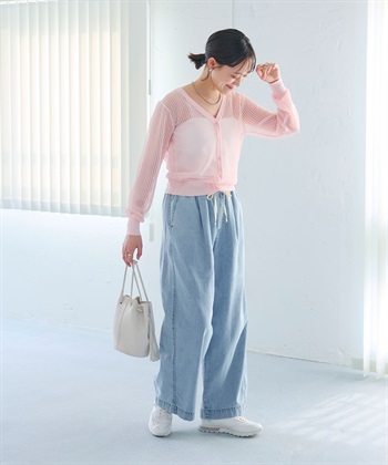 CROSS FUNCTION 《撥水》FRESH DENIM ドロストデニムワイドパンツ_subthumb_25