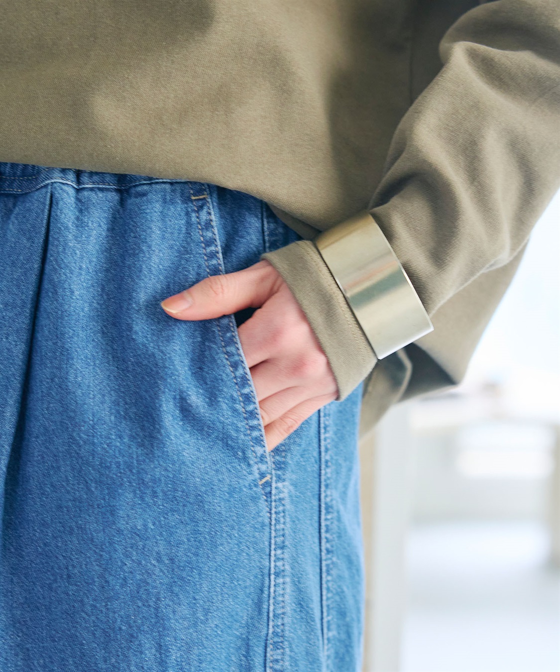 CROSS FUNCTION 《撥水》FRESH DENIM ドロストデニムワイドパンツ_sub_27