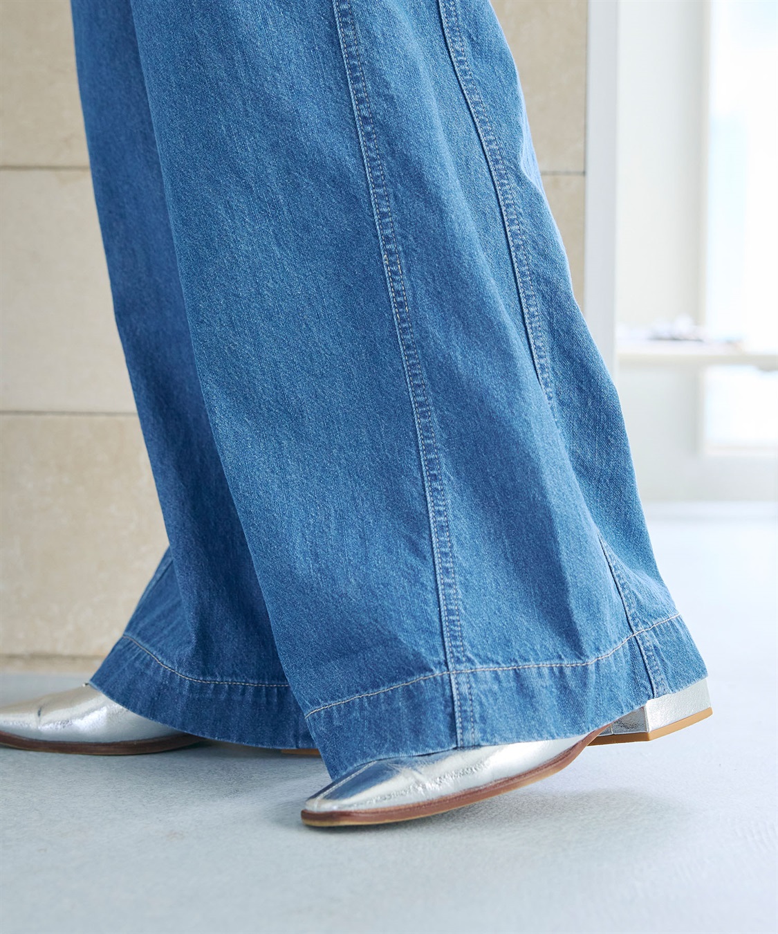 CROSS FUNCTION 《撥水》FRESH DENIM ドロストデニムワイドパンツ_sub_28