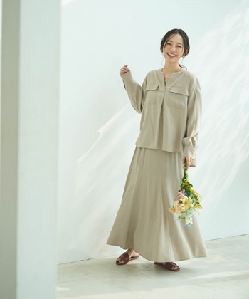 CROSS FUNCTION 《接触冷感》サマ美え とろみフレアマーメードスカート_subthumb_12