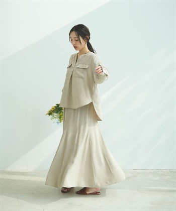 CROSS FUNCTION 《接触冷感》サマ美え とろみフレアマーメードスカート_subthumb_13