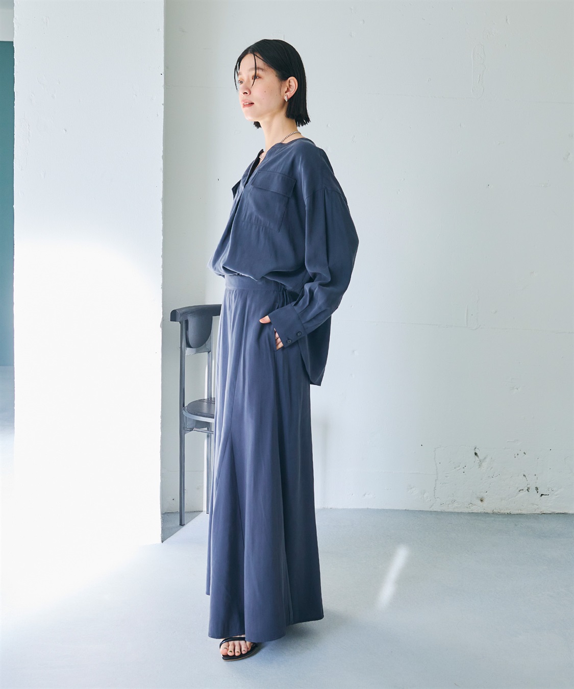 CROSS FUNCTION 《接触冷感》サマ美え とろみフレアマーメードスカート_sub_21