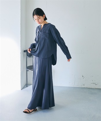 CROSS FUNCTION 《接触冷感》サマ美え とろみフレアマーメードスカート_subthumb_24