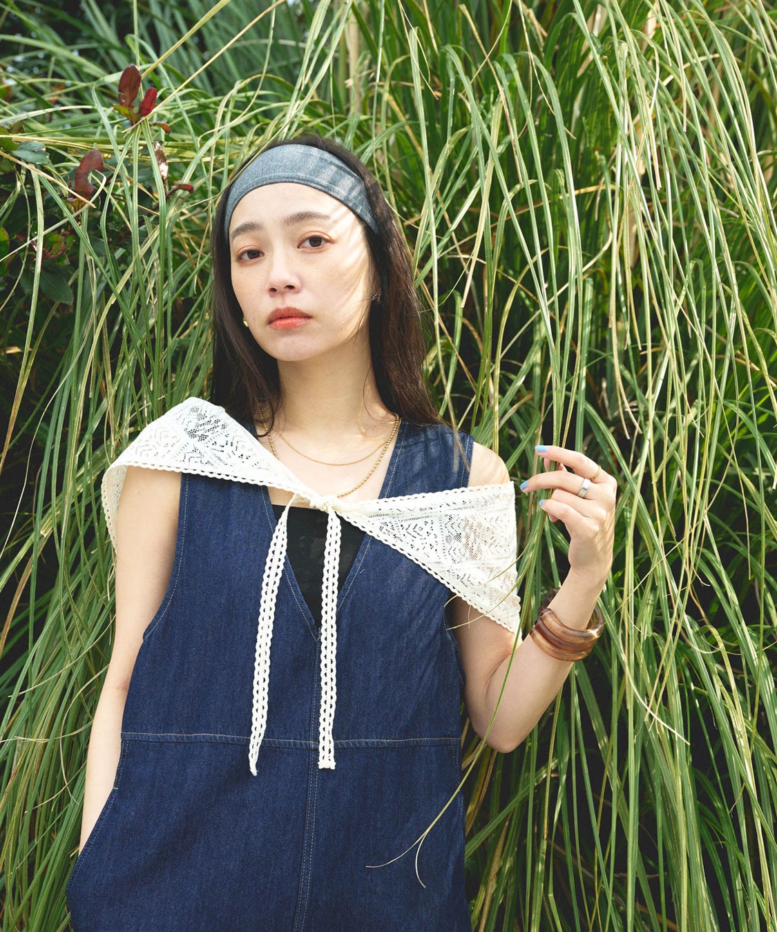 CROSS FUNCTION 《撥水》FRESH DENIM デニムルーズオールインワン_sub_13