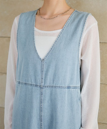 CROSS FUNCTION 《撥水》FRESH DENIM デニムルーズオールインワン_subthumb_21