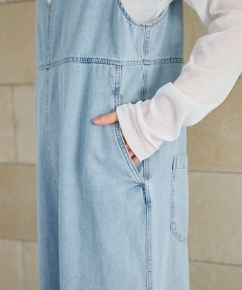 CROSS FUNCTION 《撥水》FRESH DENIM デニムルーズオールインワン_subthumb_22