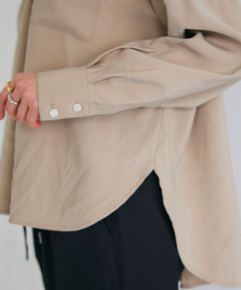 CROSS FUNCTION 《接触冷感》サマ美え とろみワークディテールドレープシャツ_subthumb_27