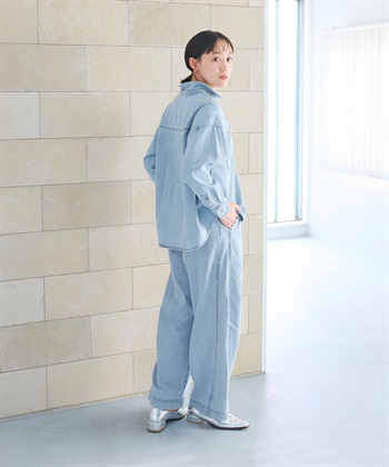 CROSS FUNCTION 《撥水》FRESH DENIM ポケットデザインデニムシャツ_subthumb_10