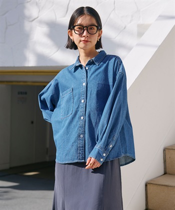 CROSS FUNCTION 《撥水》FRESH DENIM ポケットデザインデニムシャツ_subthumb_13