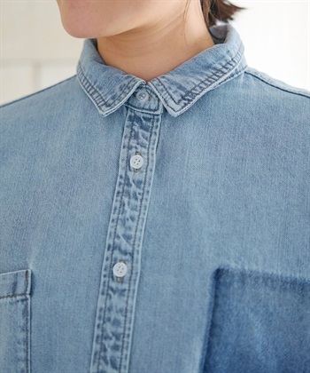 CROSS FUNCTION 《撥水》FRESH DENIM ポケットデザインデニムシャツ_subthumb_18