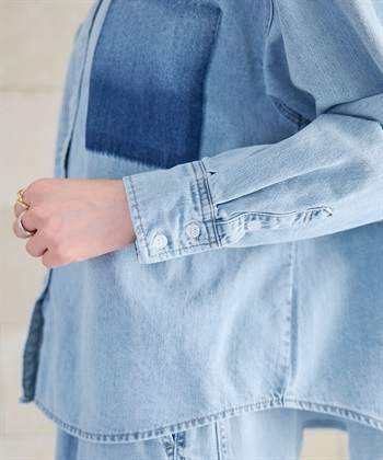 CROSS FUNCTION 《撥水》FRESH DENIM ポケットデザインデニムシャツ_subthumb_20