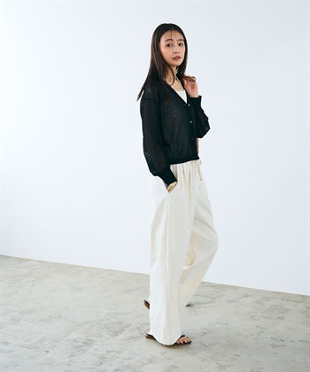 CROSS FUNCTION 《UV/吸水速乾》エブ楽 ダブルタックイージーワイドパンツ_subthumb_11