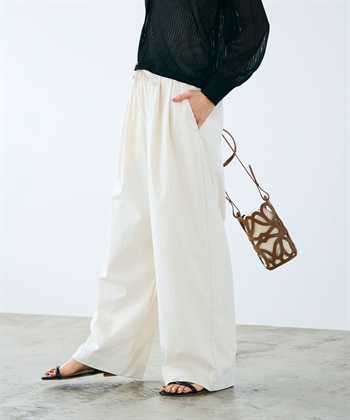 CROSS FUNCTION 《UV/吸水速乾》エブ楽 ダブルタックイージーワイドパンツ_subthumb_16