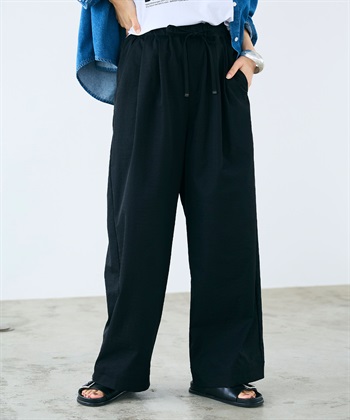 CROSS FUNCTION 《UV/吸水速乾》エブ楽 ダブルタックイージーワイドパンツ_subthumb_21