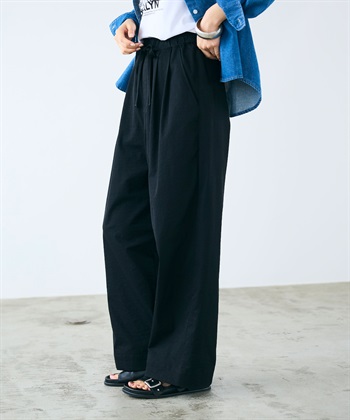 CROSS FUNCTION 《UV/吸水速乾》エブ楽 ダブルタックイージーワイドパンツ_subthumb_22