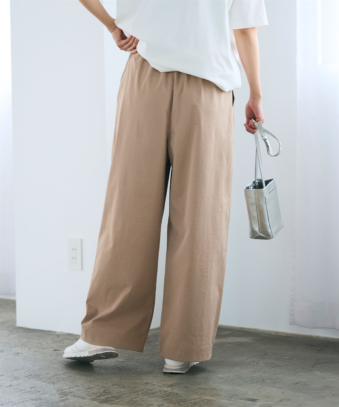 CROSS FUNCTION 《UV/吸水速乾》エブ楽 ダブルタックイージーワイドパンツ_sub_28