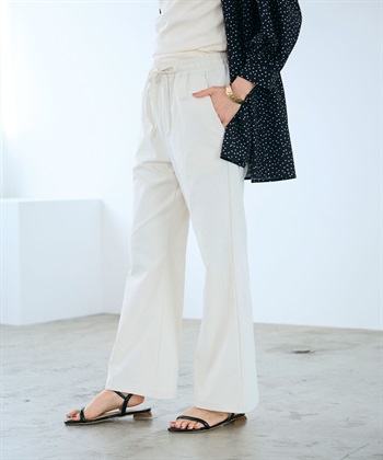 CROSS FUNCTION 《UV/吸水速乾》エブ楽 イージーセミフレアパンツ_subthumb_1