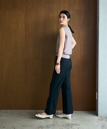 CROSS FUNCTION 《UV/吸水速乾》エブ楽 イージーセミフレアパンツ_subthumb_5