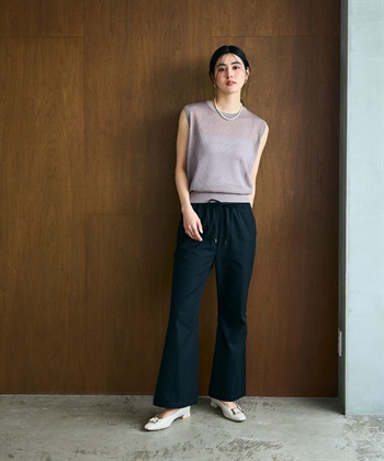 CROSS FUNCTION 《UV/吸水速乾》エブ楽 イージーセミフレアパンツ_subthumb_7