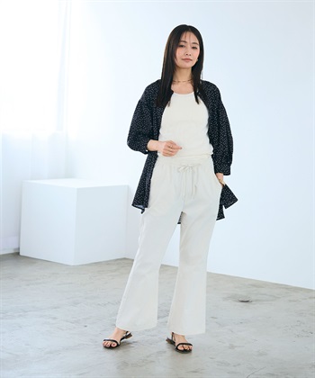 CROSS FUNCTION 《UV/吸水速乾》エブ楽 イージーセミフレアパンツ_subthumb_11