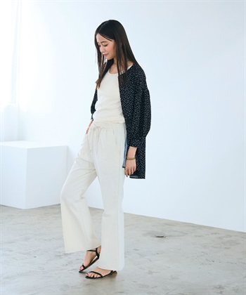 CROSS FUNCTION 《UV/吸水速乾》エブ楽 イージーセミフレアパンツ_subthumb_14