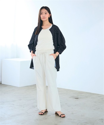 CROSS FUNCTION 《UV/吸水速乾》エブ楽 イージーセミフレアパンツ_subthumb_15