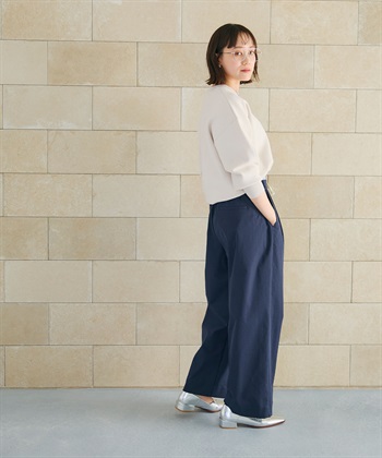 CROSS FUNCTION 《UV/吸水速乾》エブ楽 ダブルウエストイージーワイドパンツ_subthumb_5