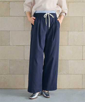 CROSS FUNCTION 《UV/吸水速乾》エブ楽 ダブルウエストイージーワイドパンツ_subthumb_7