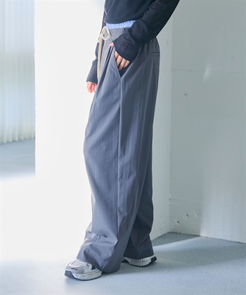 CROSS FUNCTION 《UV/吸水速乾》エブ楽 ダブルウエストイージーワイドパンツ_subthumb_22