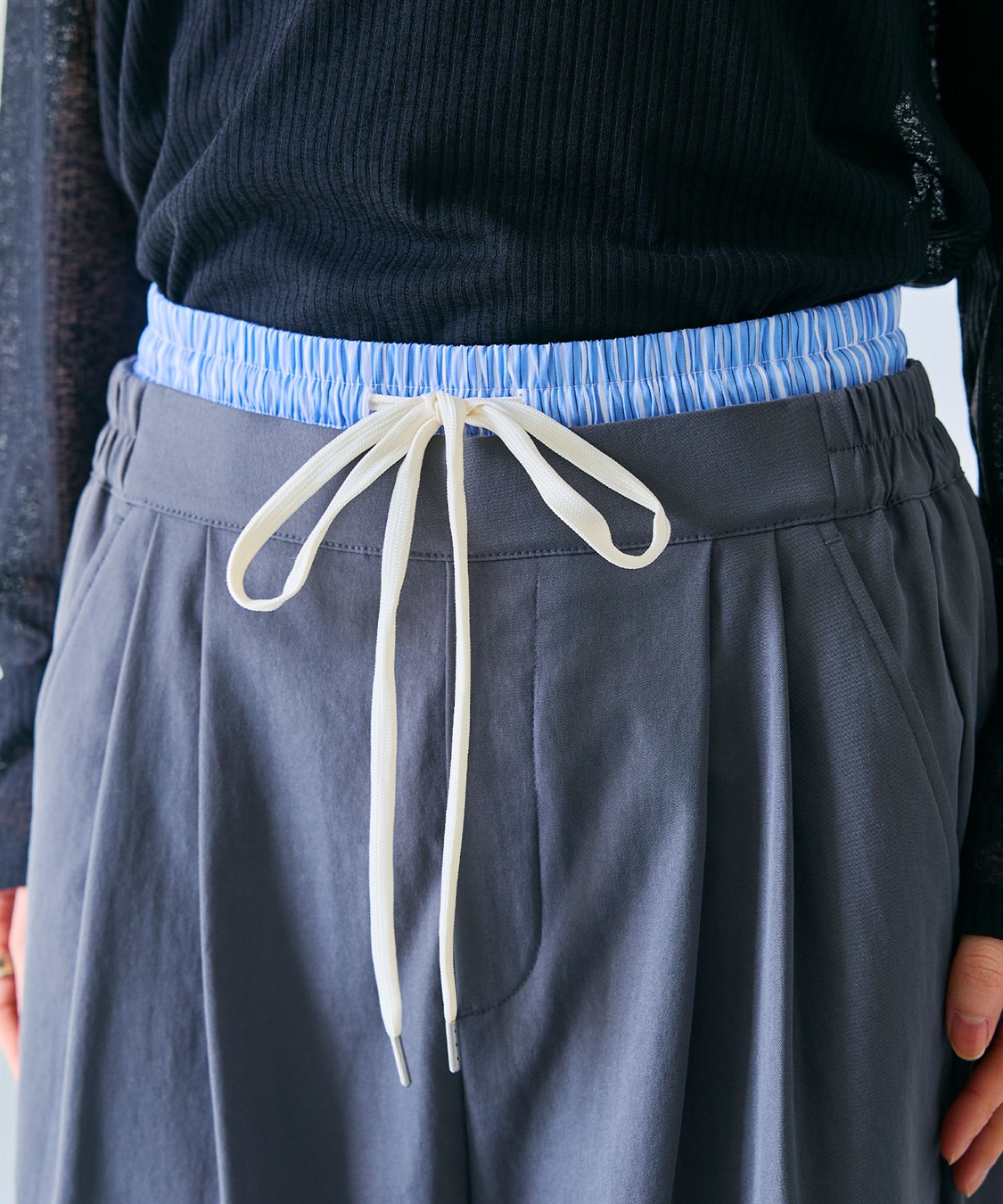 CROSS FUNCTION 《UV/吸水速乾》エブ楽 ダブルウエストイージーワイドパンツ_sub_26