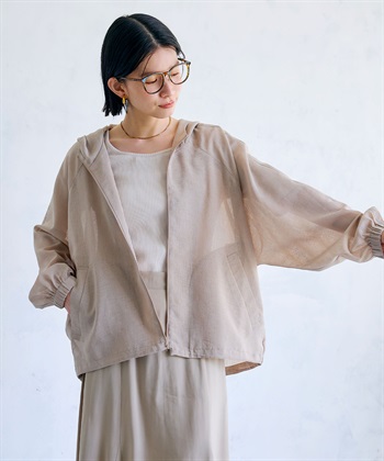 CROSS FUNCTION 《洗える》サマ美え シアーZIPパーカー_subthumb_3