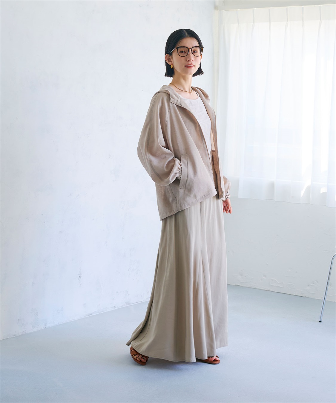 CROSS FUNCTION 《洗える》サマ美え シアーZIPパーカー_sub_11