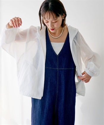 CROSS FUNCTION 《洗える》サマ美え シアーZIPパーカー_subthumb_15