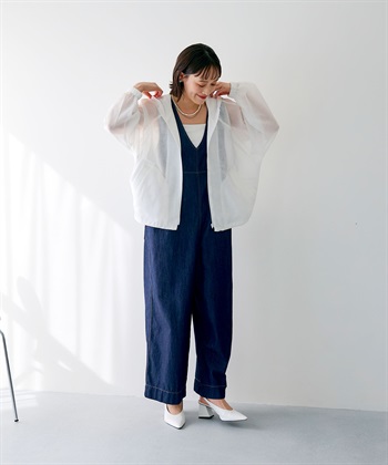 CROSS FUNCTION 《洗える》サマ美え シアーZIPパーカー_subthumb_20