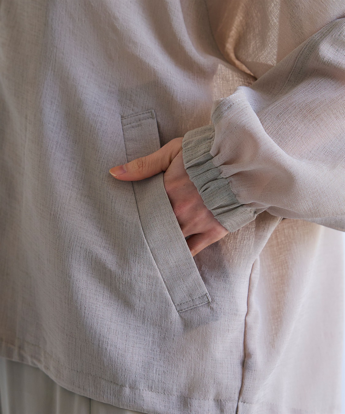 CROSS FUNCTION 《洗える》サマ美え シアーZIPパーカー_sub_25