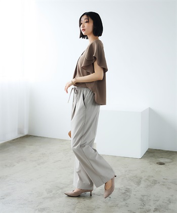 CROSS FUNCTION 《防汚》エブ楽 タックストレートイージーパンツ_subthumb_7