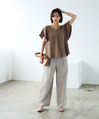 CROSS FUNCTION 《防汚》エブ楽 タックストレートイージーパンツ_subthumb_11