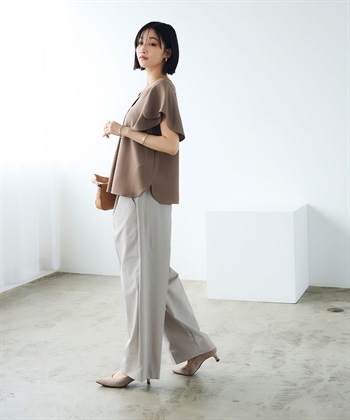 CROSS FUNCTION 《防汚》エブ楽 タックストレートイージーパンツ_subthumb_15