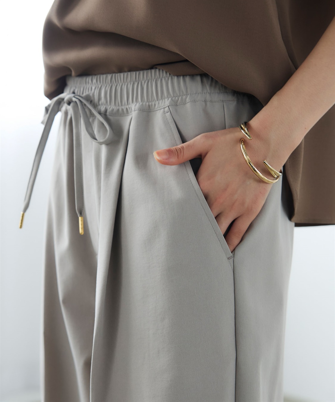 CROSS FUNCTION 《防汚》エブ楽 タックストレートイージーパンツ_sub_28