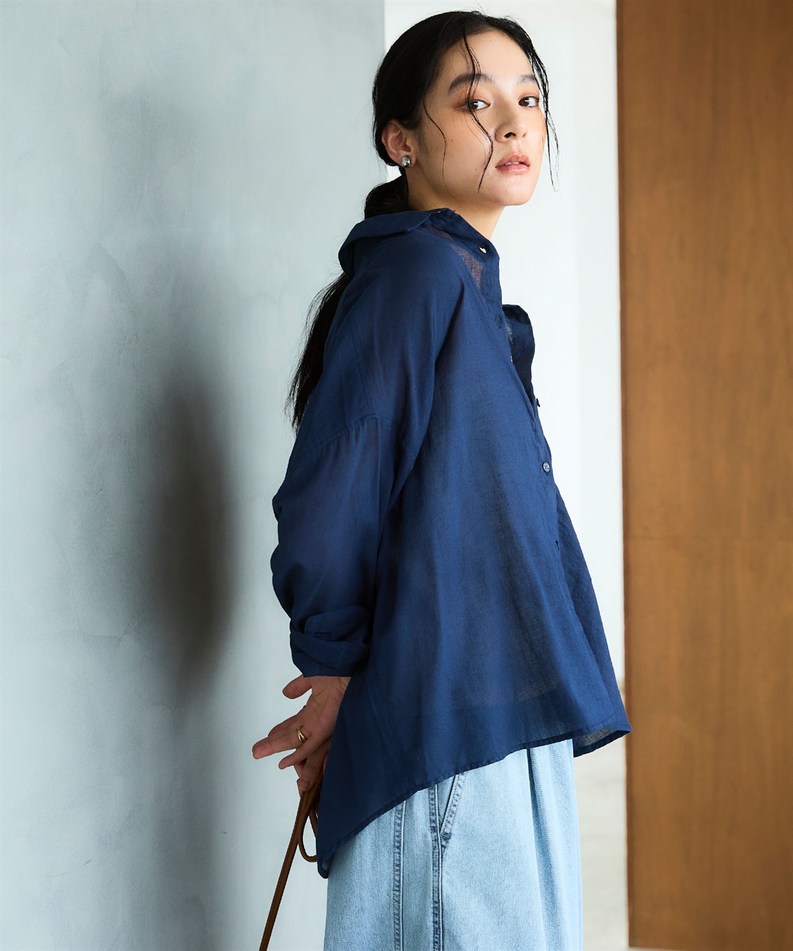 CROSS FUNCTION 《通気性》エブ楽 ガーゼビックベーシックシャツ_sub_2