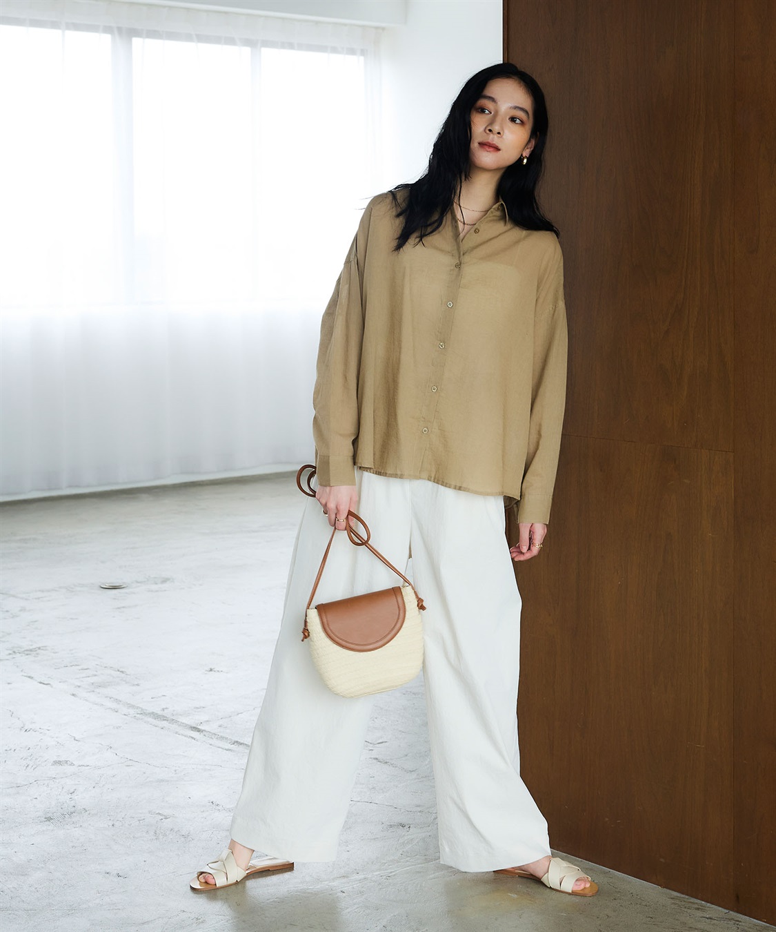 CROSS FUNCTION 《通気性》エブ楽 ガーゼビックベーシックシャツ_sub_7