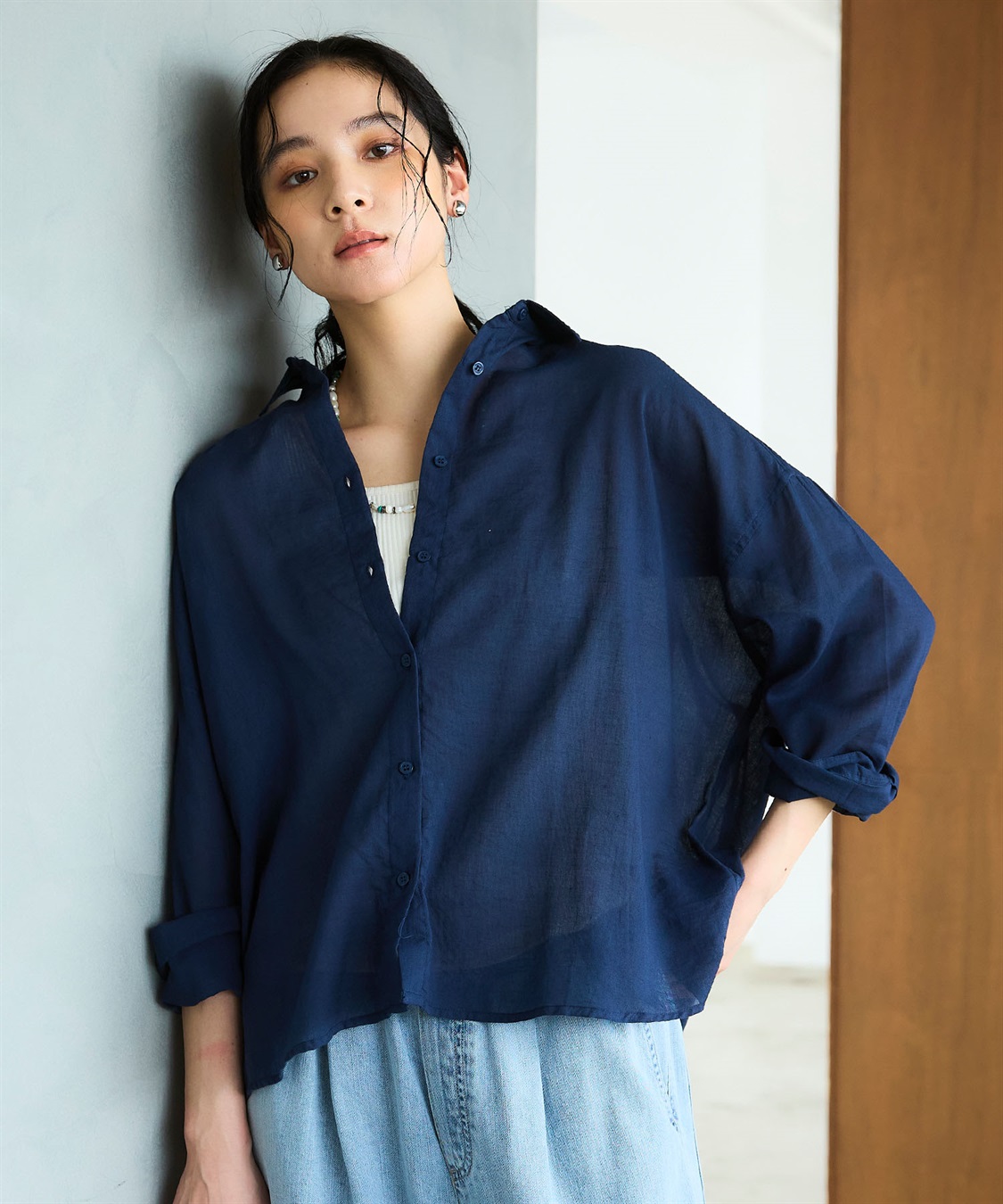 CROSS FUNCTION 《通気性》エブ楽 ガーゼビックベーシックシャツ_sub_19