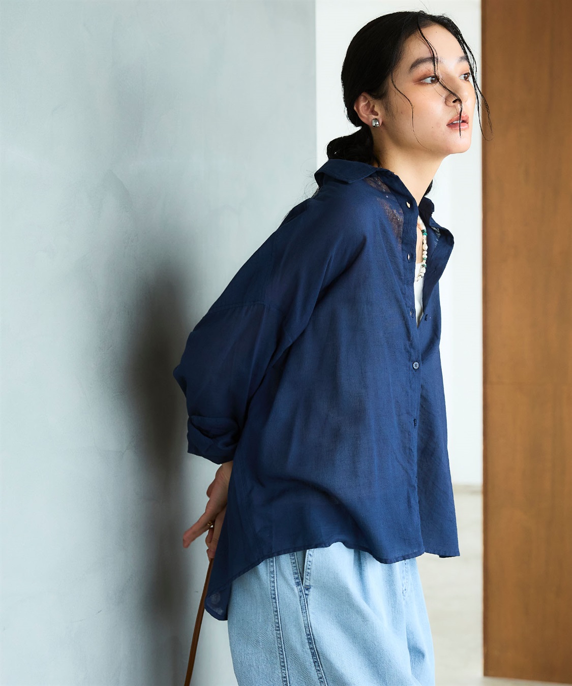 CROSS FUNCTION 《通気性》エブ楽 ガーゼビックベーシックシャツ_sub_21