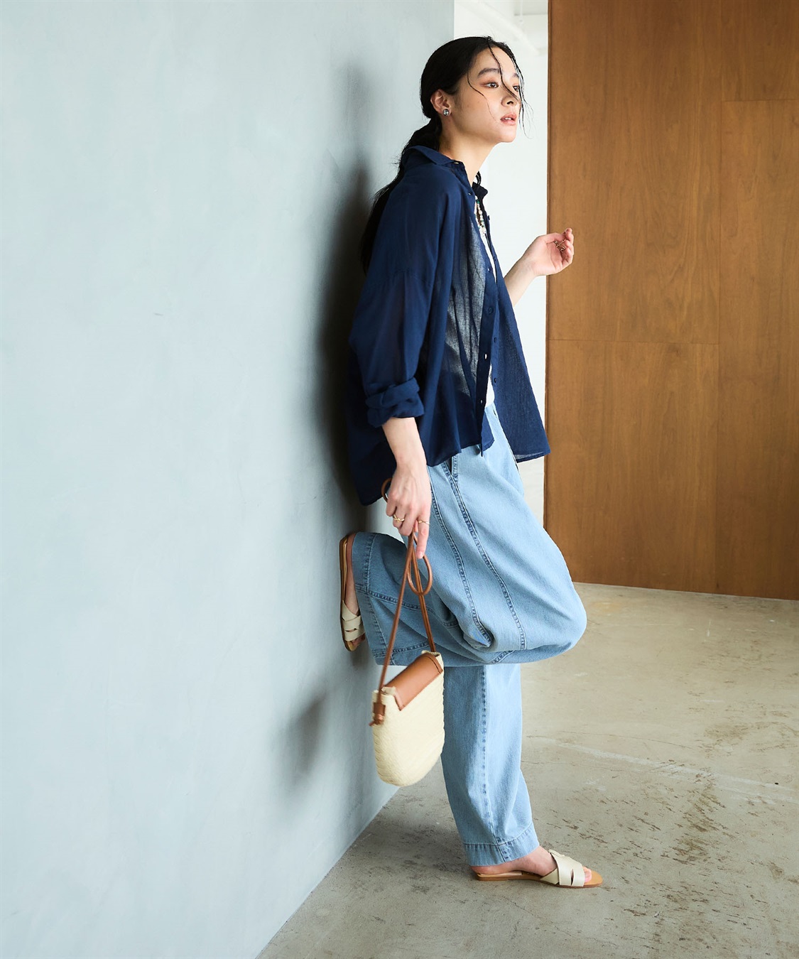 CROSS FUNCTION 《通気性》エブ楽 ガーゼビックベーシックシャツ_sub_23