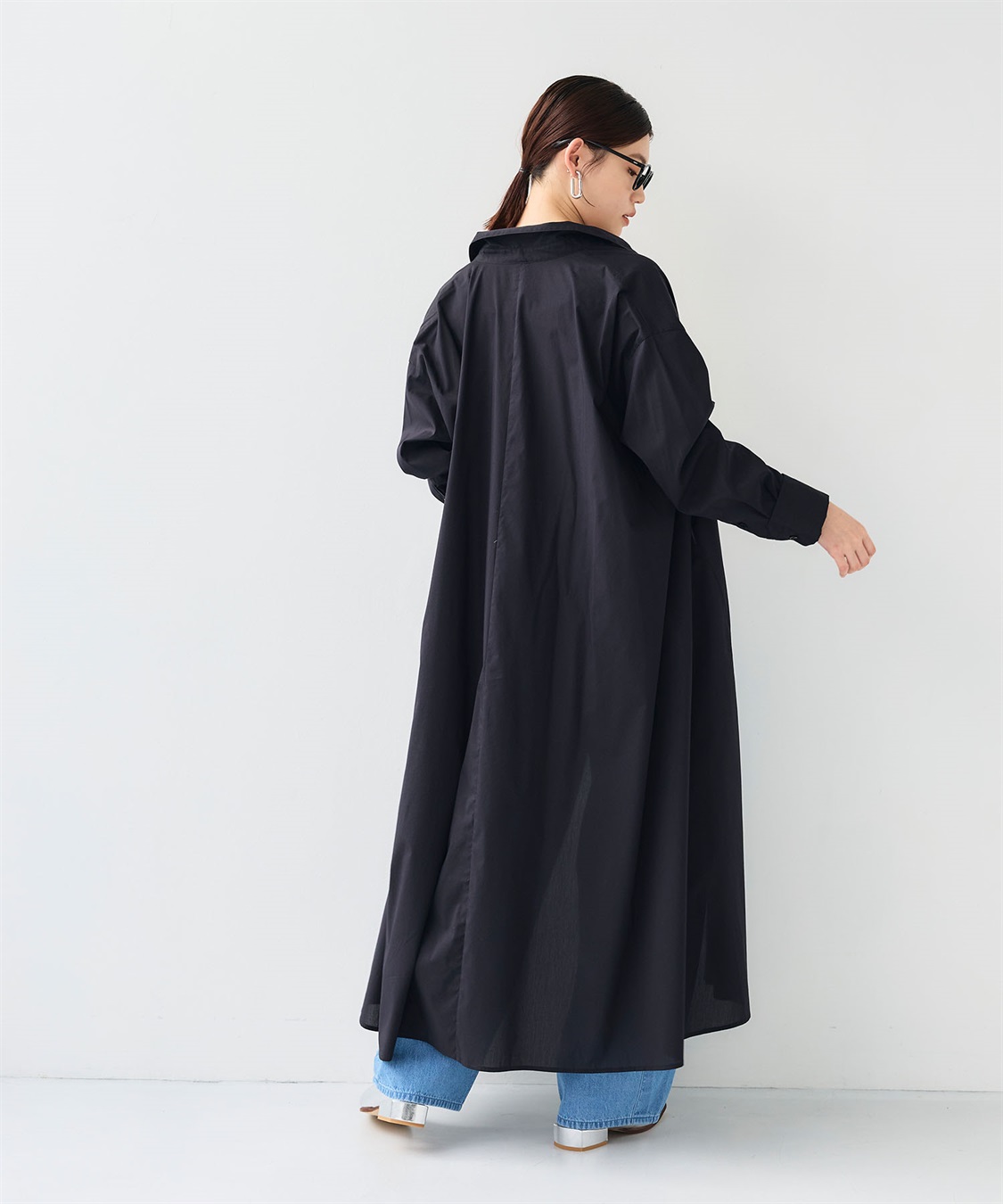 CROSS FUNCTION 《シワになりにくい》サマ美え ボリュームシャツワンピース_sub_24