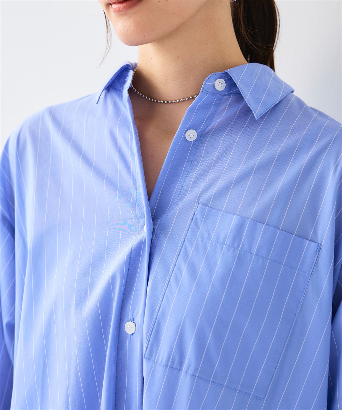 CROSS FUNCTION 《シワになりにくい》サマ美え ボリュームシャツワンピース_sub_25