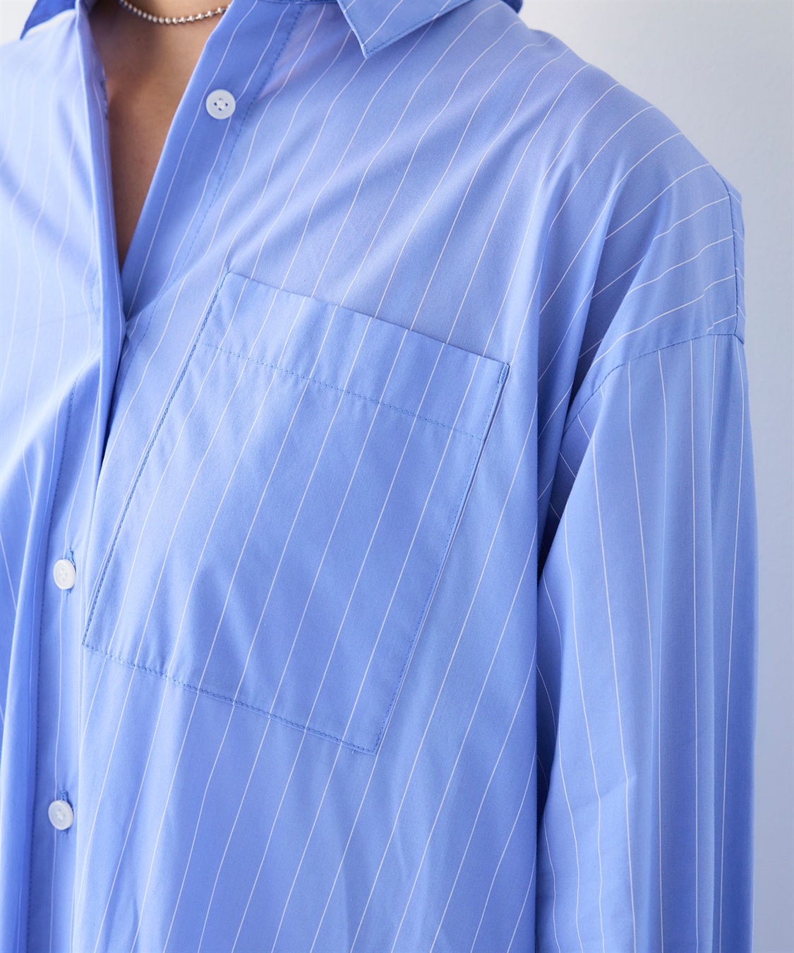 CROSS FUNCTION 《シワになりにくい》サマ美え ボリュームシャツワンピース_sub_26