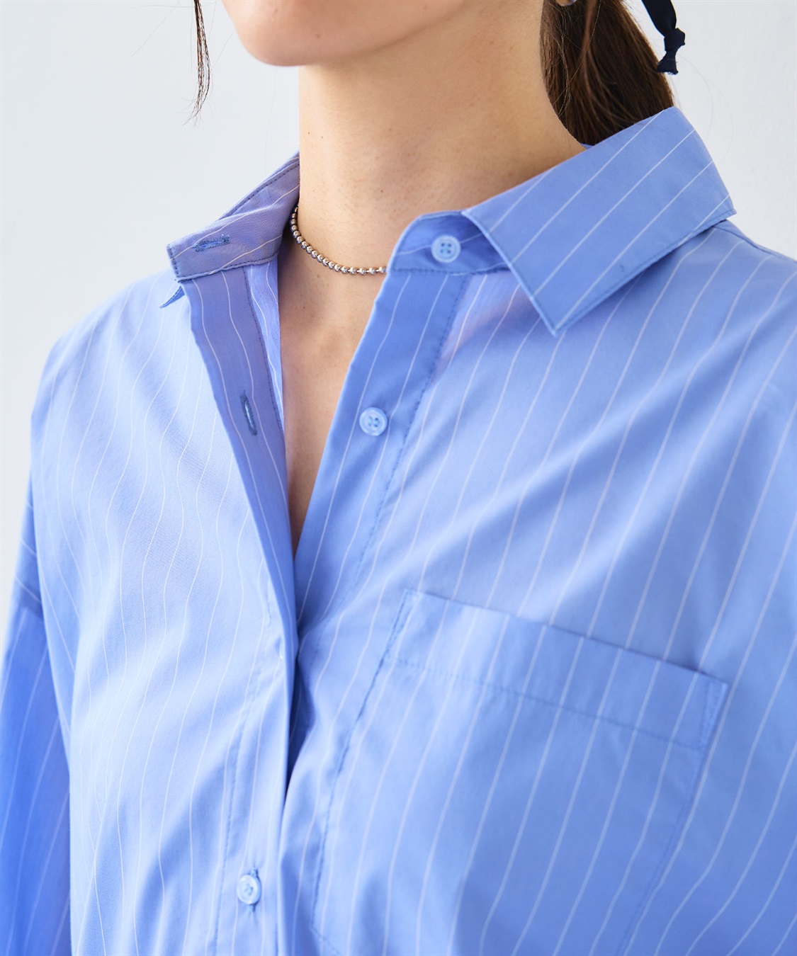 CROSS FUNCTION 《シワになりにくい》サマ美え ビックシルエットタックシャツ_sub_20