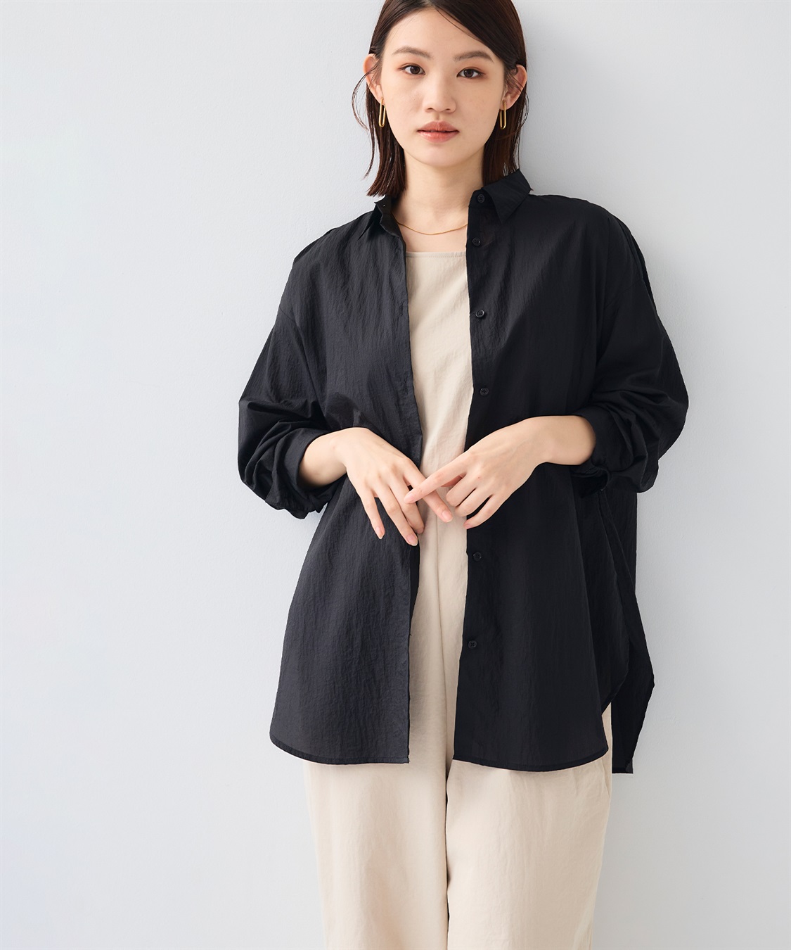 CROSS FUNCTION 《撥水》サマ美え エアリーシアーシャツ_sub_2