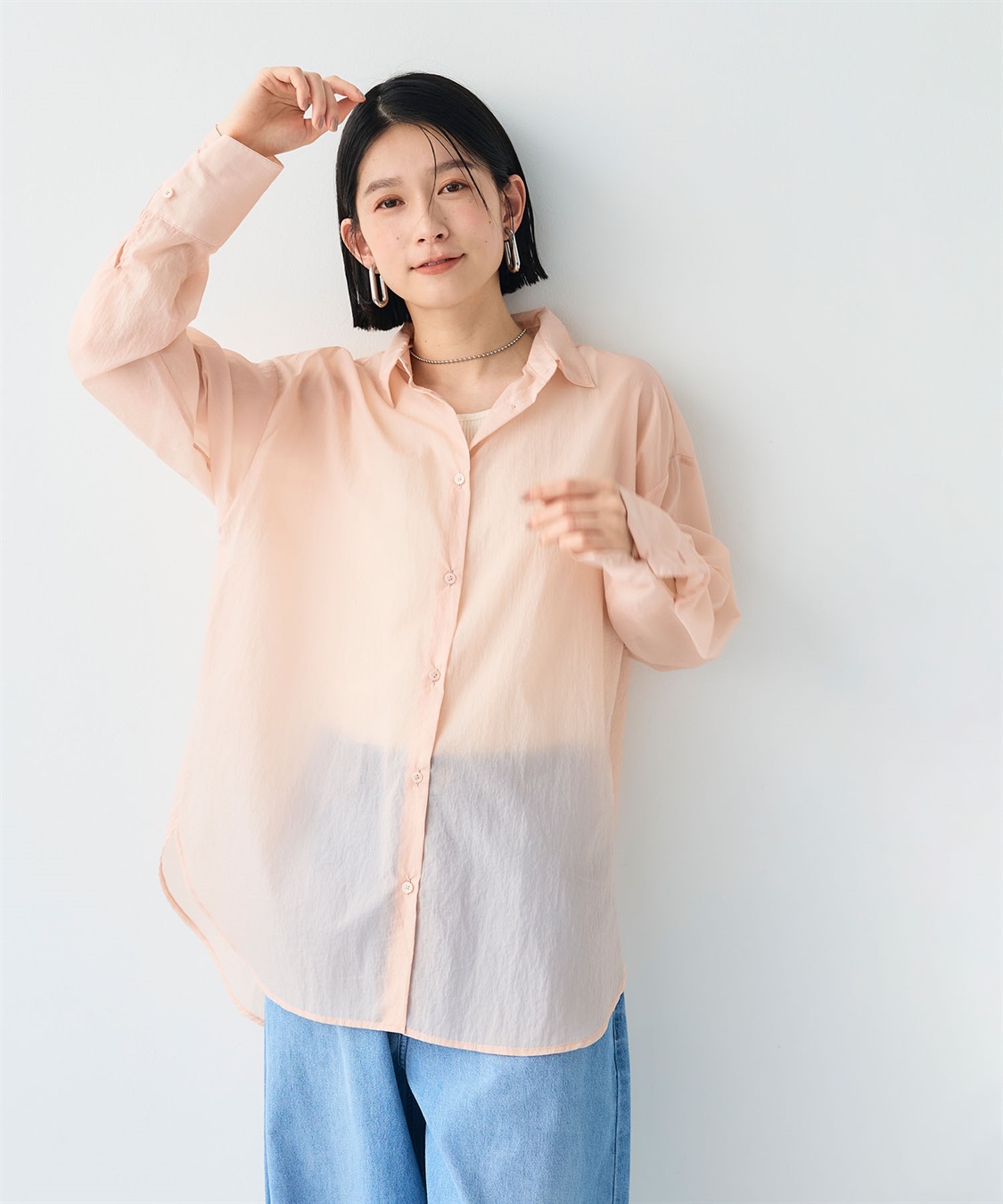 CROSS FUNCTION 《撥水》サマ美え エアリーシアーシャツ_sub_4